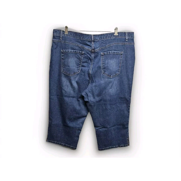 Women's Plus Size 24 Lot of 2 Cropped Jeans CJ BANKS GLORIA VANDERBILT Denim - Picture 4 of 12